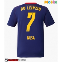 Moške Nogometnih dresov RB Leipzig Antonio Nusa #7 Gostujoči 2025-26 Kratki rokavi